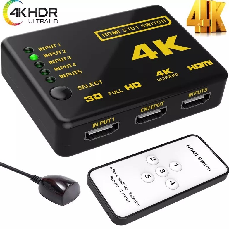 HDMI Switch 5 Port 2K/4K